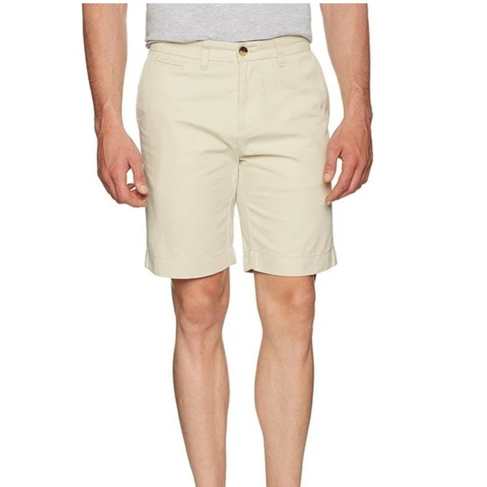 Tommy Hilfiger Men's Classic Fit Flat Front Shorts Tan 38